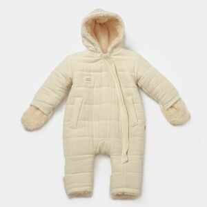 100% organic cotton Cozy Beige infant One Piece